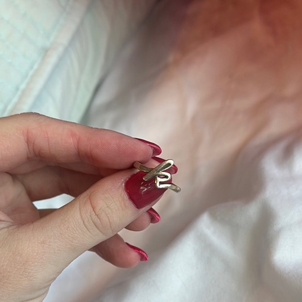 James Avery “K” initial ring
